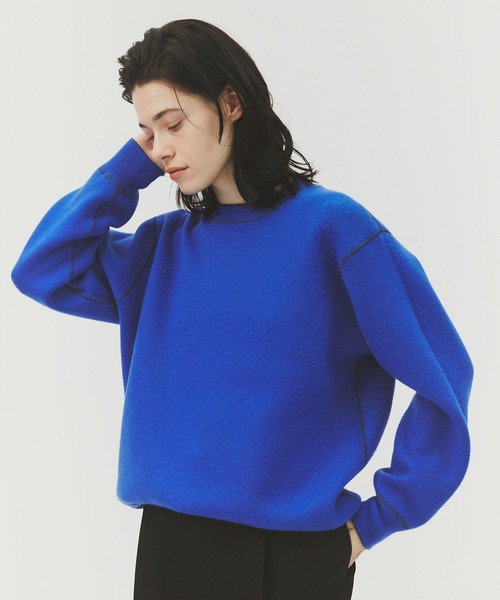 CASHMERE CASHMERE（カシミヤカシミヤ）の「【CASHMERE CASHMERE/カシミアカシミア】CASHMERE REVERSIBLE PULLOVER（ニット/セーター・メンズ・ダークグリーン/ブラック/ダークネイビー/モカ/ダークグレー・48/44）」の18枚目の写真