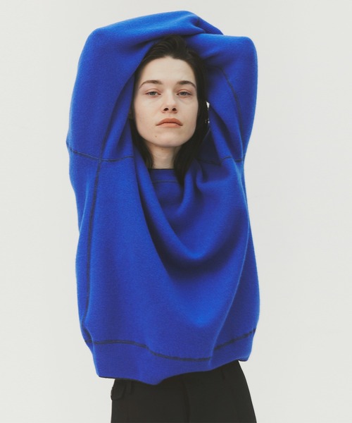 CASHMERE CASHMERE（カシミヤカシミヤ）の「【CASHMERE CASHMERE/カシミアカシミア】CASHMERE REVERSIBLE PULLOVER（ニット/セーター・メンズ・ダークグリーン/ブラック/ダークネイビー/モカ/ダークグレー・48/44）」の19枚目の写真