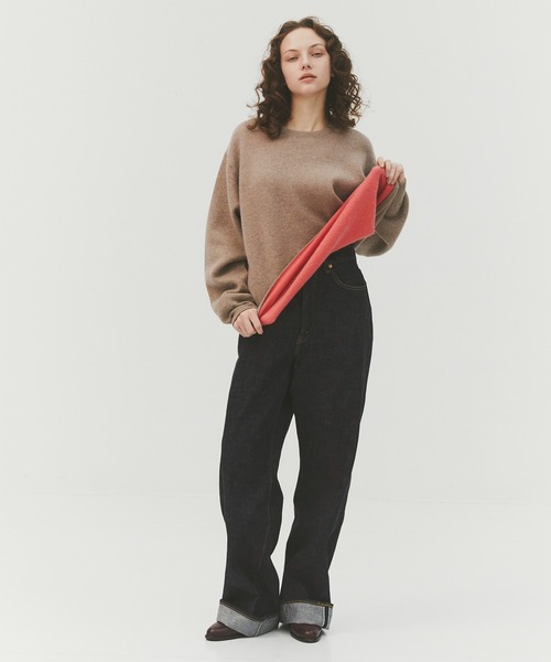CASHMERE CASHMERE（カシミヤカシミヤ）の「【CASHMERE CASHMERE/カシミアカシミア】CASHMERE REVERSIBLE PULLOVER（ニット/セーター・メンズ・ダークグリーン/ブラック/ダークネイビー/モカ/ダークグレー・48/44）」の22枚目の写真