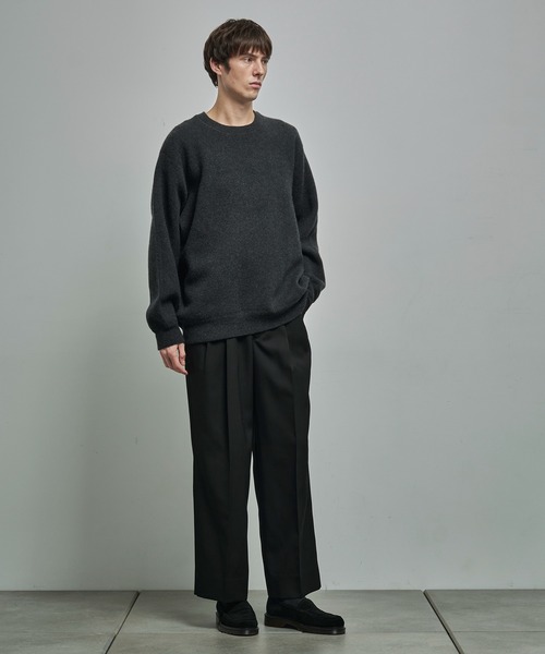 CASHMERE CASHMERE】CASHMERE REVERSIBLE PULLOVER（ニット/セーター