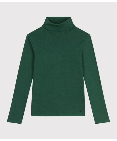 PETIT BATEAU(プチバトー)の「タートルネック長袖Tシャツ(Tシャツ/カットソー・レディース・ライトピンク/グリーン/レッド・XX-SMALL/X-SMALL/SMALL/MEDIUM)」の1枚目の写真