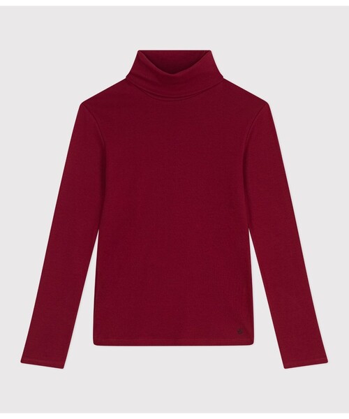 PETIT BATEAU(プチバトー)の「タートルネック長袖Tシャツ(Tシャツ/カットソー・レディース・ライトピンク/グリーン/レッド・XX-SMALL/X-SMALL/SMALL/MEDIUM)」の6枚目の写真