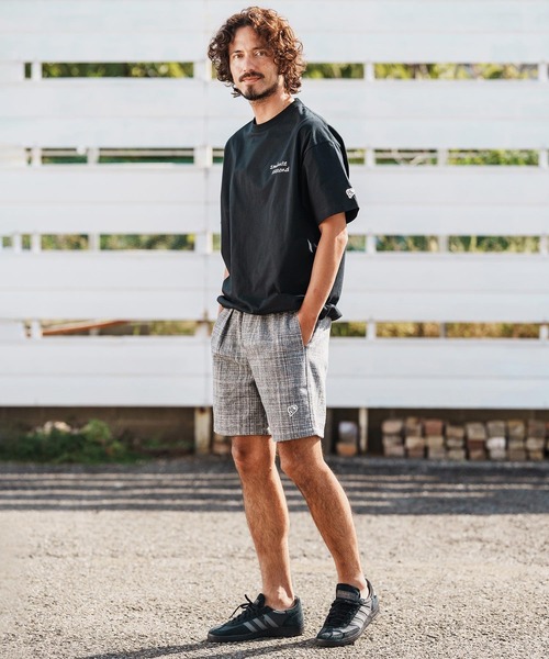 1minute 1second（ワンミニットワンセカンド）の「mt10110-6oz drawcord T-shirt with cursive print Tシャツ(1M26H280)（Tシャツ/カットソー・メンズ・ホワイト×ブラック/ブラック/ホワイト・M/L/XL）」の7枚目の写真