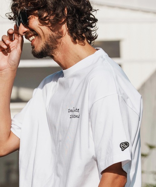 1minute 1second（ワンミニットワンセカンド）の「mt10110-6oz drawcord T-shirt with cursive print Tシャツ(1M26H280)（Tシャツ/カットソー・メンズ・ホワイト×ブラック/ブラック/ホワイト・M/L/XL）」の13枚目の写真