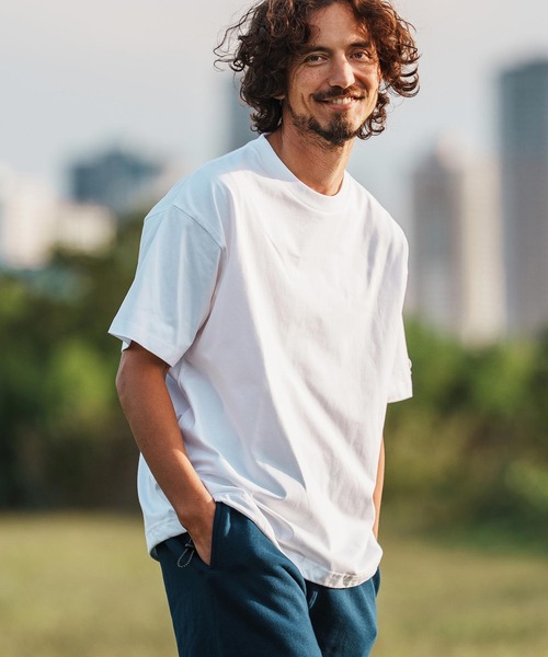 1minute 1second（ワンミニットワンセカンド）の「mt10110-6oz drawcord T-shirt with cursive print Tシャツ(1M26H280)（Tシャツ/カットソー・メンズ・ホワイト×ブラック/ブラック/ホワイト・M/L/XL）」の18枚目の写真