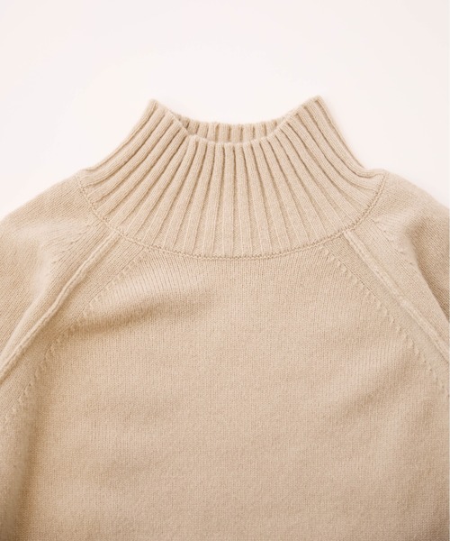 LA MARINE FRANCAISE（マリン フランセーズ）の「オフタートルバイカラーニット（ニット/セーター・レディース・ブラック/ベージュ/レッド・FREE）」の12枚目の写真