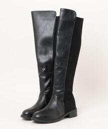 M y u（ミュー）の「【ZOZO限定アイテム】切り替えニーハイロングブーツ（ブーツ）」