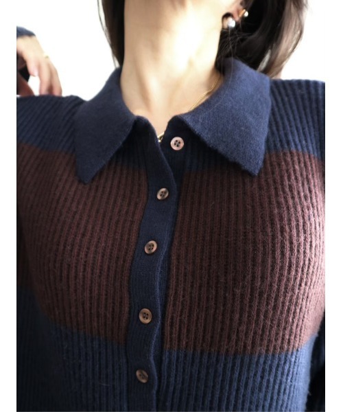 TRUNC(トランクエイティーエイト)の「Rugger Loose Knit(ニット/セーター・レディース・ブラック/ネイビー・FREE)」の14枚目の写真