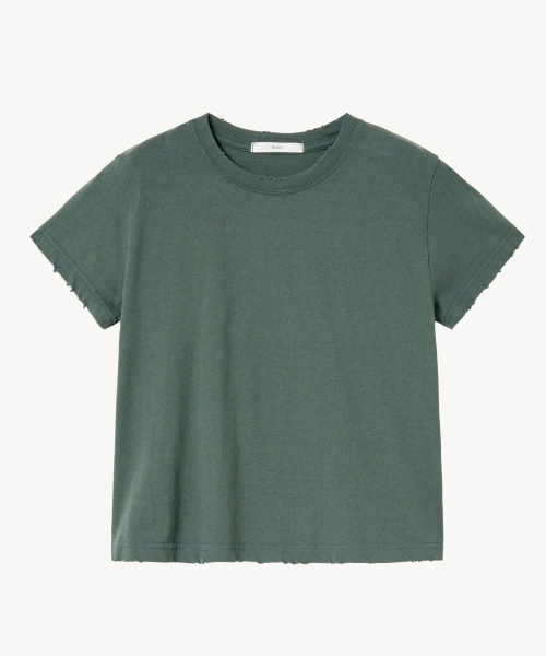 LADY VOLUME(レディーボリューム)の「ディストレストウォッシングTシャツ (カーキ)(Tシャツ/カットソー・レディース・その他・MEDIUM/SMALL)」の2枚目の写真