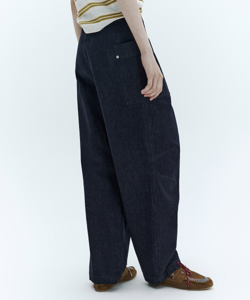 CITYBREEZE(シティブリーズ)の「切り替えポケットデニムパンツ_INDIGO(デニムパンツ・レディース・ダークブルー・SMALL/MEDIUM)」の3枚目の写真