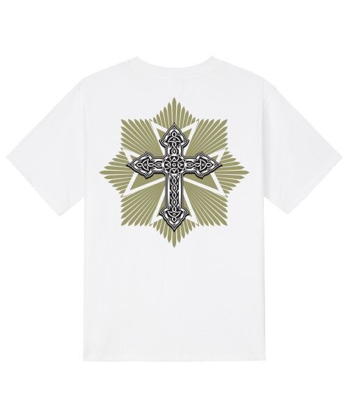 KAN6312(カン6312)の「KTW0018 クロスガット 半袖Tシャツ - ホワイト(Tシャツ/カットソー・メンズ・その他・LARGE/MEDIUM/SMALL/X-LARGE)」の1枚目の写真