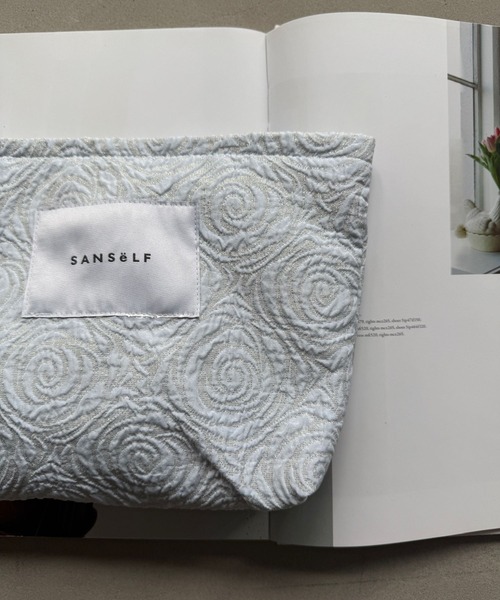 SANSeLF(サンセルフ)の「【SANSeLF】 ローズエンボスポーチ saa25a226(ポーチ・レディース・ライトブルー・FREE)」の9枚目の写真