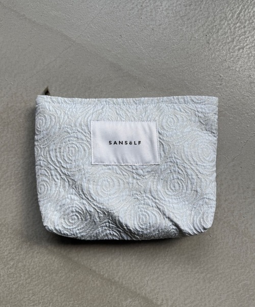 SANSeLF(サンセルフ)の「【SANSeLF】 ローズエンボスポーチ saa25a226(ポーチ・レディース・ライトブルー・FREE)」の7枚目の写真