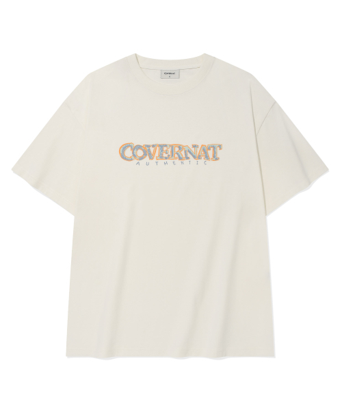 COVERNAT(カバーナット)の「マルチカラーロゴグラフィックTシャツホワイト(Tシャツ/カットソー・レディース・その他・SMALL/MEDIUM/LARGE/X-LARGE/XX-LARGE/X-SMALL)」の1枚目の写真
