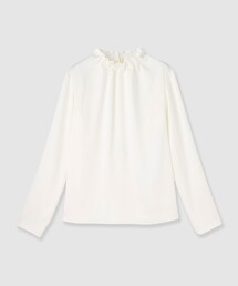 ハンマーサテンスタンド ブラウス