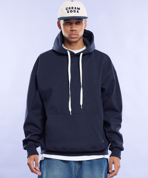 CREAM SODA LAB(クリームソーダラボ)の「ブランクオールシーズンフードネイビー(パーカー・レディース・ネイビー・MEDIUM/LARGE/X-LARGE)」の1枚目の写真