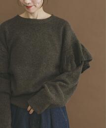 ITEMS URBANRESEARCH | フリルクルーネックニット(ニット/セーター)