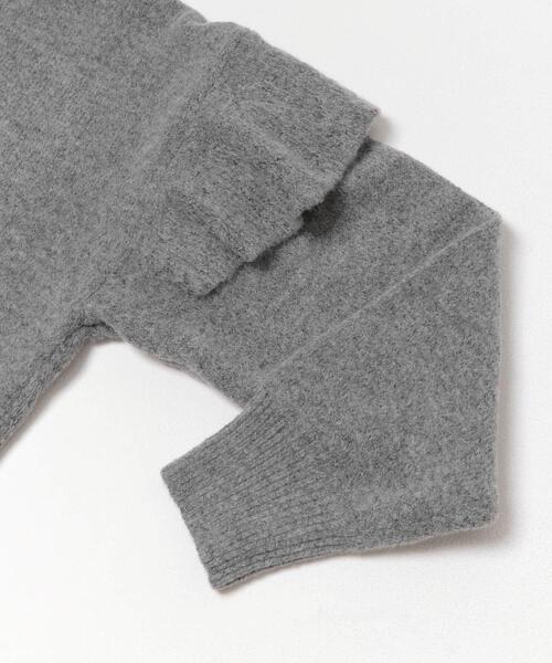 ITEMS URBANRESEARCH(アイテムズ アーバンリサーチ)の「フリルクルーネックニット(ニット/セーター・レディース・オフホワイト/ブラウン/グレー・FREE)」の15枚目の写真