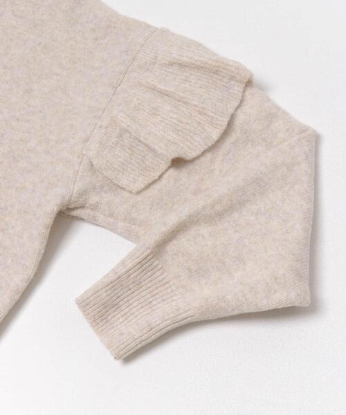 ITEMS URBANRESEARCH（アイテムズ アーバンリサーチ）の「フリルクルーネックニット（ニット/セーター・レディース・オフホワイト/ブラウン/グレー・FREE）」の13枚目の写真