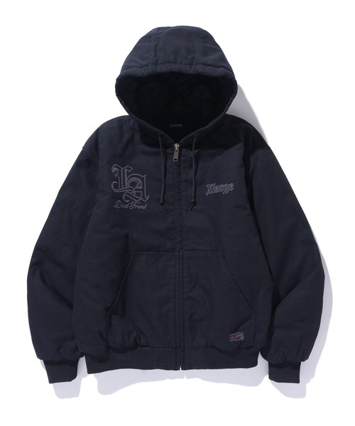 XLARGE（エクストララージ）の「PATCHED OLD ENGLISH HOODED WORK JACKET（ブルゾン・メンズ・ブラック/グレー/カモフラージュ/ネイビー・S/M/L/XL）」の20枚目の写真