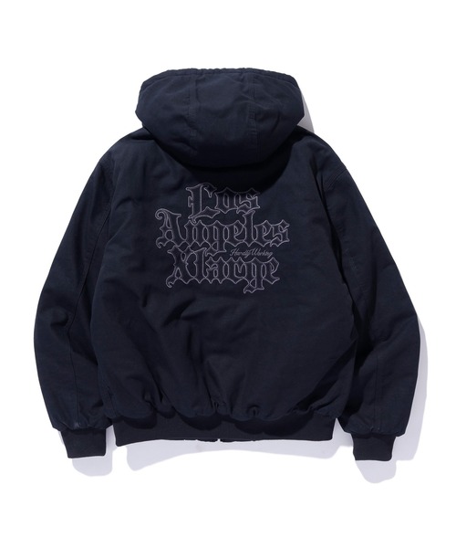 XLARGE（エクストララージ）の「PATCHED OLD ENGLISH HOODED WORK JACKET（ブルゾン・メンズ・ブラック/グレー/カモフラージュ/ネイビー・S/M/L/XL）」の21枚目の写真