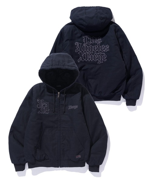 PATCHED OLD ENGLISH HOODED WORK JACKET（ブルゾン）｜XLARGE