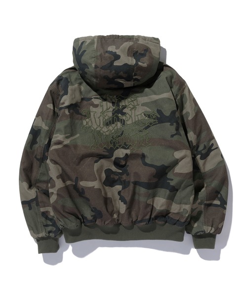 PATCHED OLD ENGLISH HOODED WORK JACKET（ブルゾン）｜XLARGE