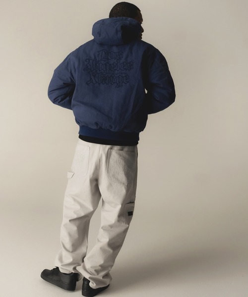 PATCHED OLD ENGLISH HOODED WORK JACKET（ブルゾン）｜XLARGE