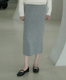 VLETI（ブレッティ）の「Merino Wool 100% Knit Skirt (gray)（スカート）」