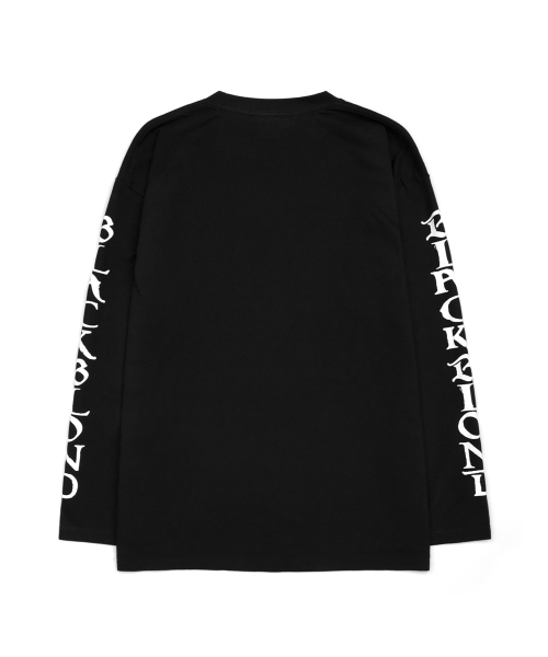 BLACK BLOND(ブラック ブロンド)の「ビビディエインシェントロゴ長袖Tシャツ(ブラック)(Tシャツ/カットソー・レディース・その他・LARGE/MEDIUM/SMALL/X-LARGE/XX-LARGE)」の2枚目の写真