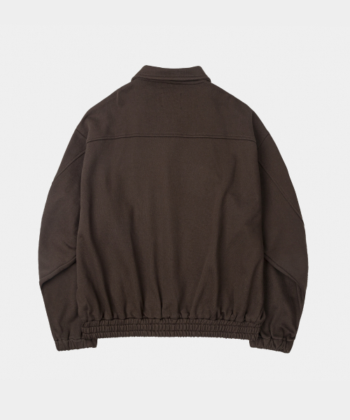 LETTERCOMO(レテルコモ)の「ヘビコットンブルゾンスウェットジャケットブラウン(ブルゾン・レディース・その他・MEDIUM/LARGE/X-LARGE)」の2枚目の写真