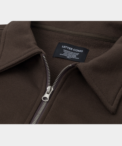 LETTERCOMO(レテルコモ)の「ヘビコットンブルゾンスウェットジャケットブラウン(ブルゾン・レディース・その他・MEDIUM/LARGE/X-LARGE)」の3枚目の写真