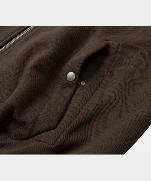 LETTERCOMO(レテルコモ)の「ヘビコットンブルゾンスウェットジャケットブラウン(ブルゾン・レディース・その他・MEDIUM/LARGE/X-LARGE)」の4枚目の写真