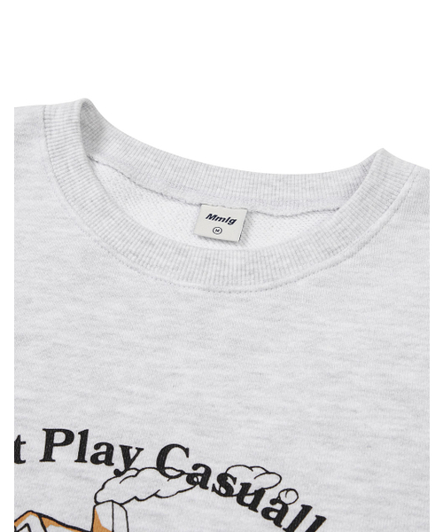 MMLG（エムエムエルジー）の「[Mmlg] CHUBAERUB SWEAT (ASH GREY)（スウェット・レディース・その他・SMALL/MEDIUM/LARGE/X-LARGE）」の3枚目の写真