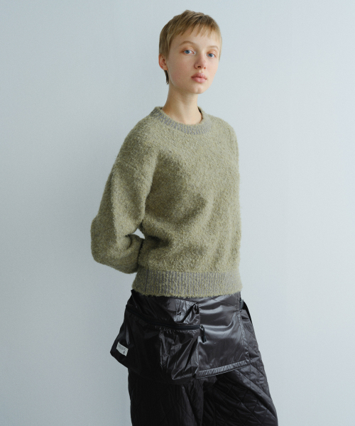 EN OR(エンオール)の「CREW NECK PULLOVER - GREEN(ニット/セーター・レディース・その他・F)」の3枚目の写真