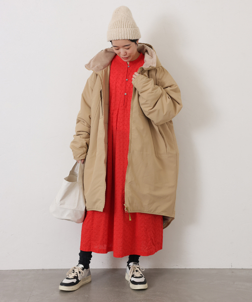 JOURNAL STANDARD LUXE（ジャーナルスタンダード　ラックス）の「ローンレース ampleプルワンピース（ワンピース・レディース・レッド/ブラック・FREE）」の10枚目の写真