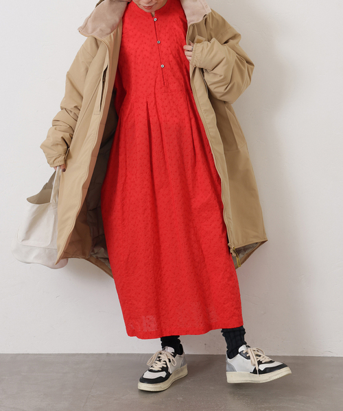 JOURNAL STANDARD LUXE（ジャーナルスタンダード　ラックス）の「ローンレース ampleプルワンピース（ワンピース・レディース・レッド/ブラック・FREE）」の11枚目の写真