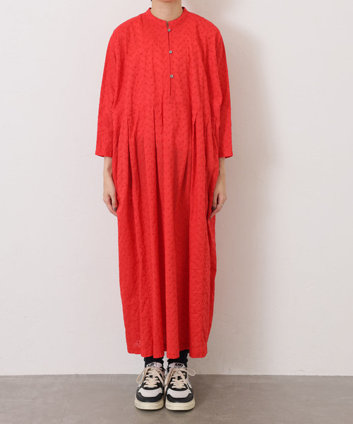 JOURNAL STANDARD LUXE（ジャーナルスタンダード　ラックス）の「ローンレース ampleプルワンピース（ワンピース・レディース・レッド/ブラック・FREE）」の12枚目の写真