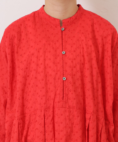 JOURNAL STANDARD LUXE（ジャーナルスタンダード　ラックス）の「ローンレース ampleプルワンピース（ワンピース・レディース・レッド/ブラック・FREE）」の15枚目の写真