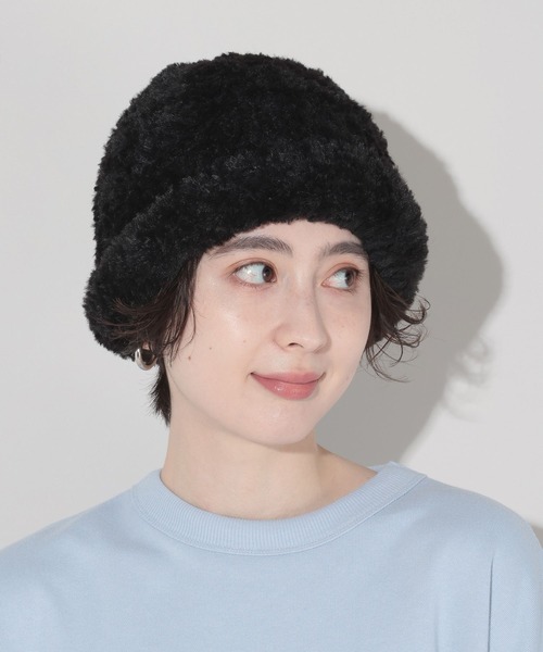 GEORGE'S（ジョージズ）の「シャギーワッチ（ニットキャップ/ビーニー・レディース・グレー/ブラック・FREE）」の3枚目の写真