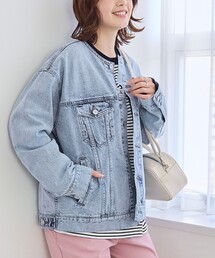 ノーカラー Gジャン」に該当するレディースのデニムジャケット