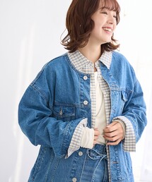 ノーカラー Gジャン」に該当するレディースのデニムジャケット