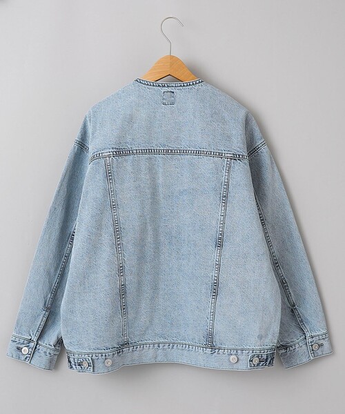 coen（コーエン）の「ノーカラーデニムジャケット（デニムジャケット・レディース・ライトグレー/ライトブルー/コバルトブルー・FREE）」の21枚目の写真