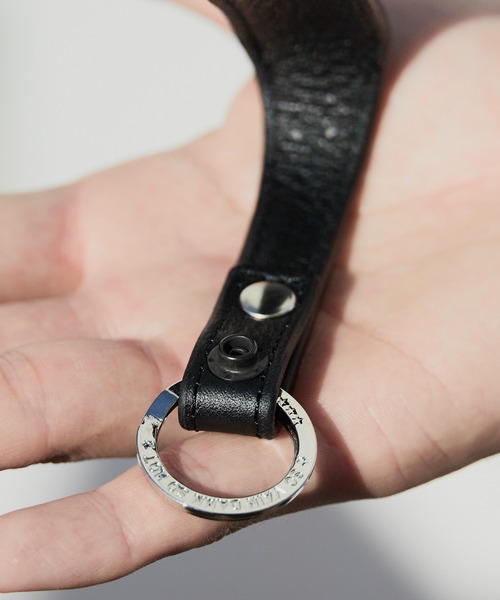 ◆◇CALEE◇◆キャリー　　 キーホルダー　　スタッヅ CALEE レザー キーホルダー スタッズ 黒 ブラック キャリー - ブランド