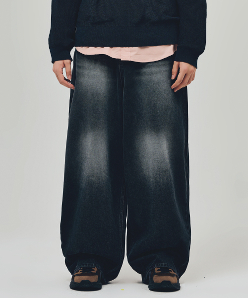 REFLYPERKY(リフライパーキー)の「LA8617 アメイズフローワイドデニム(ISLE BLACK)(デニムパンツ・メンズ・その他・SMALL/X-SMALL/L(32)/M(30)/XL(34))」の2枚目の写真