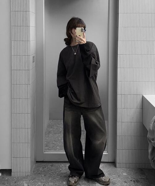REFLYPERKY(リフライパーキー)の「LA8617 アメイズフローワイドデニム(ISLE BLACK)(デニムパンツ・メンズ・その他・SMALL/X-SMALL/L(32)/M(30)/XL(34))」の8枚目の写真