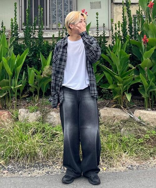 REFLYPERKY(リフライパーキー)の「LA8617 アメイズフローワイドデニム(ISLE BLACK)(デニムパンツ・メンズ・その他・SMALL/X-SMALL/L(32)/M(30)/XL(34))」の15枚目の写真