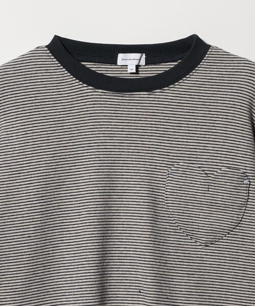 green label relaxing（グリーンレーベルリラクシング）の「ボーダー プルオーバー / キッズ  140cm-160cm（Tシャツ/カットソー・キッズ・ブラック/ベージュ・140cm/150cm/160cm）」の4枚目の写真