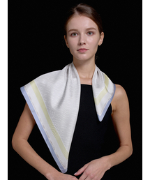 DAL（ダル）の「Della Chain Square Silk Scarf Silver（バンダナ/スカーフ）」