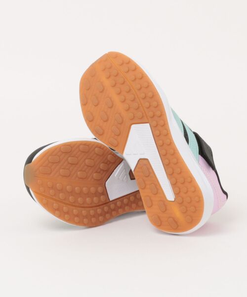 adidas(アディダス)の「adidas アディダス FAITO EL K【軽量】キッズスニーカー 運動会 子供靴 ストラップ(ファイトELK) JR2272 コアブラック/セミフラッシュアクア/ブリスライラック(スニーカー・キッズ・ブラック系その他・17.0cm/18.0cm/19.0cm/20.0cm/21.0cm/21.5cm)」の3枚目の写真